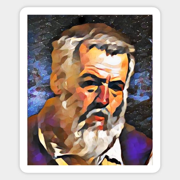 Anaximander Portrait | Anaximander Artwork Sticker by JustLit